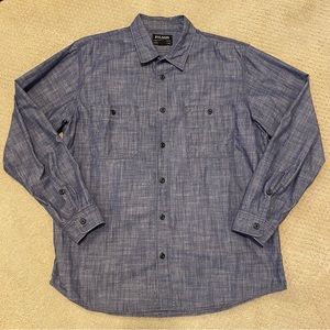 Filson Mens Warden Chambray Work Shirt, XL